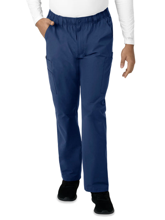 Men's Nine-Pocket Straight Leg Cargo Pant - C56113 - Navy
