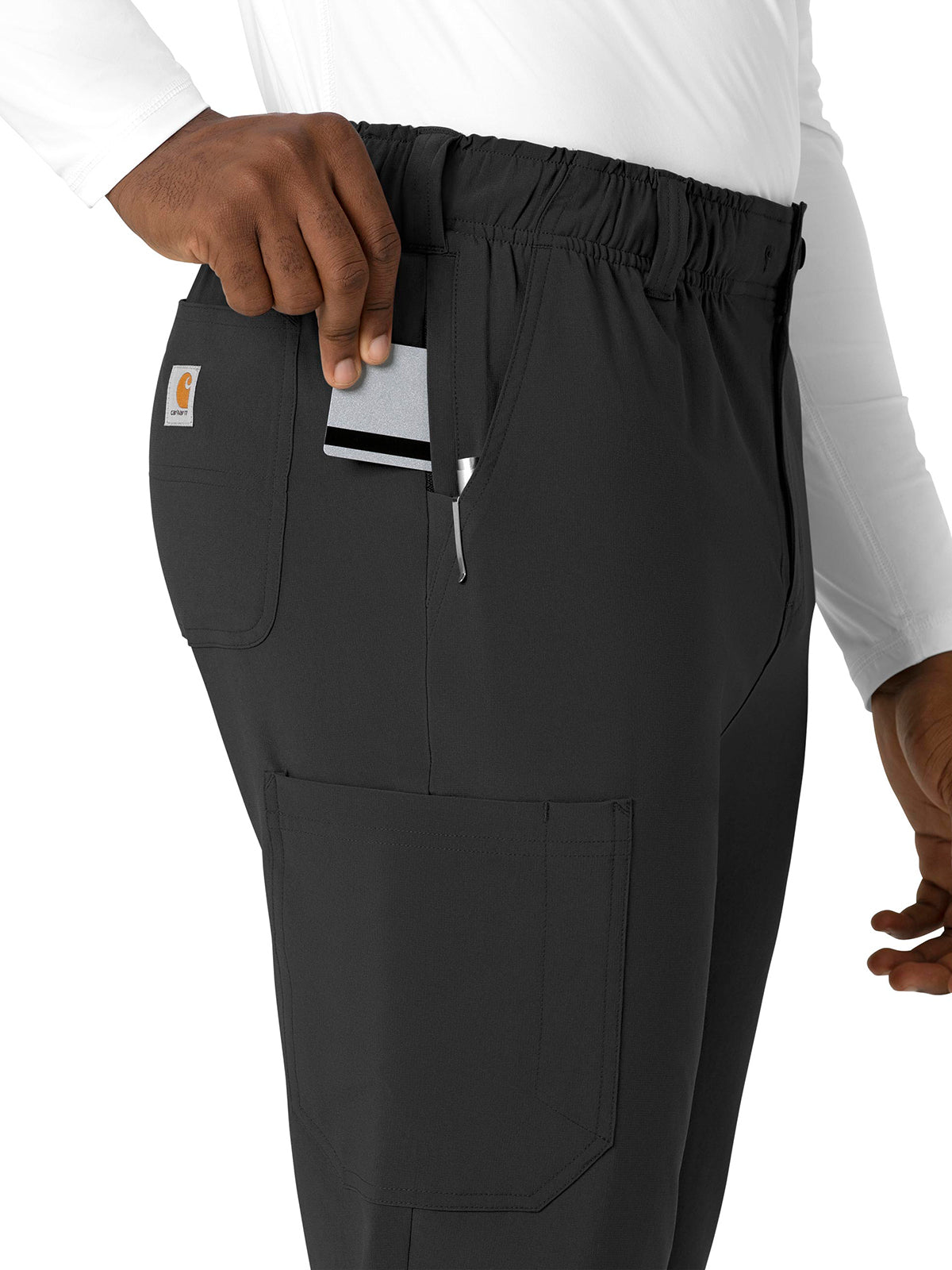 Men's Five-Pocket Straight Leg Pant - C56410 - Black