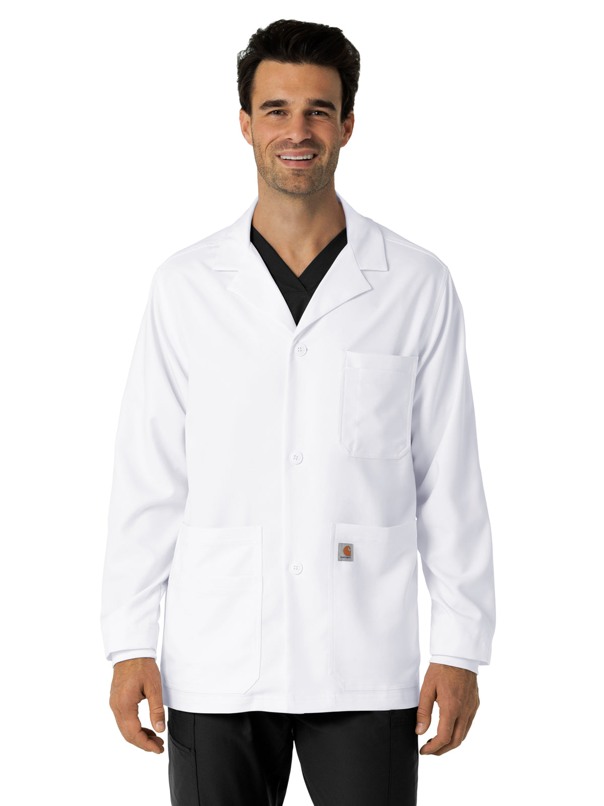 Men's Nine-Pocket 32" Consultation Lab Coat - C71005 - White