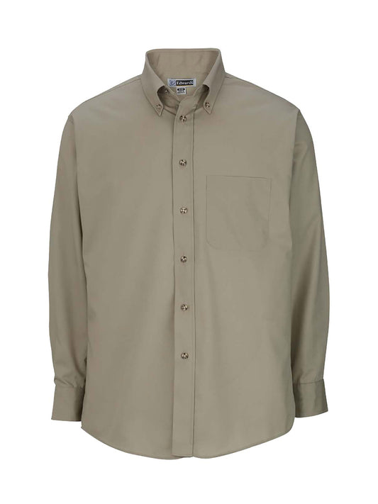Men's 1-Pocket Long Sleeve Poplin Shirt - 1280 - Tan