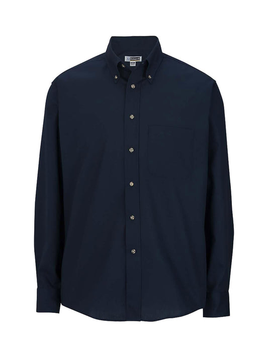 Men's 1-Pocket Long Sleeve Poplin Shirt - 1280 - Navy