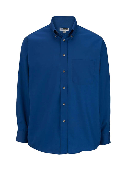 Men's 1-Pocket Long Sleeve Poplin Shirt - 1280 - Royal