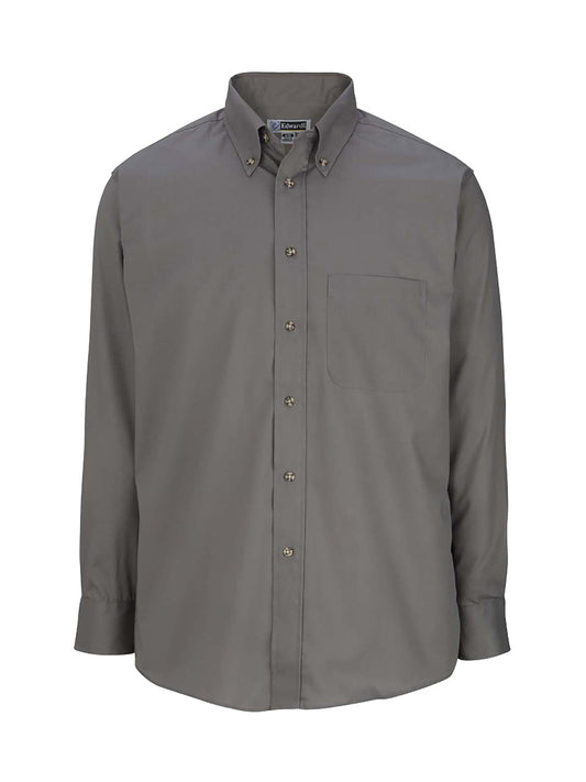Men's 1-Pocket Long Sleeve Poplin Shirt - 1280 - Titanium