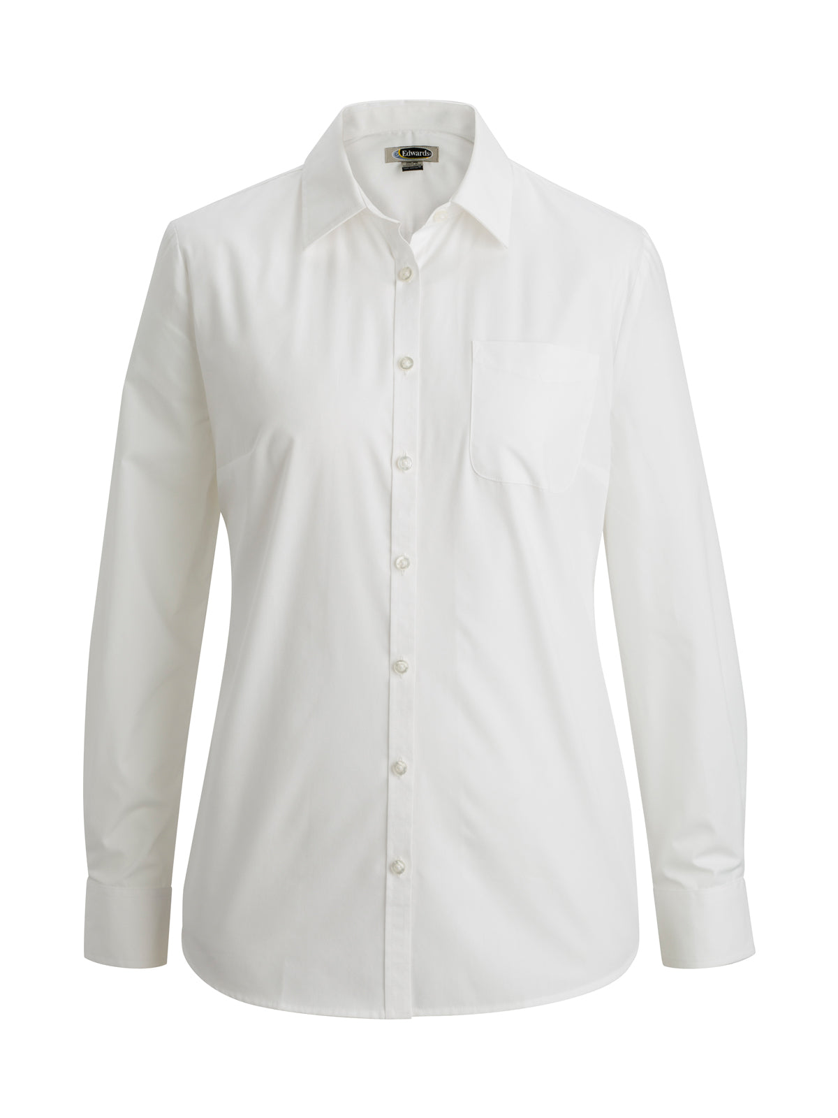 Women's 1-Pocket Essential Broadcloth Shirt - 5354 - White