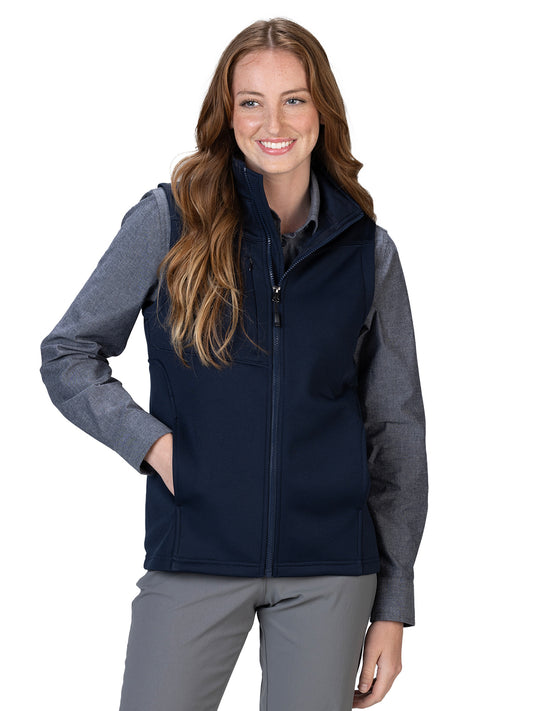 Women's Three-Pocket Performance Tek Vest - 6447 - Navy