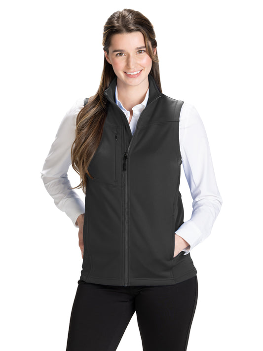 Women's Three-Pocket Performance Tek Vest - 6447 - Black