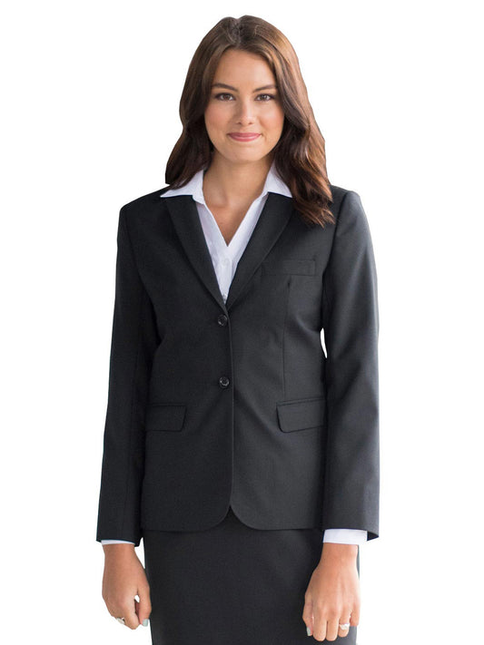 Women's Four-Pocket Signature Suit Coat - 6633 - Black