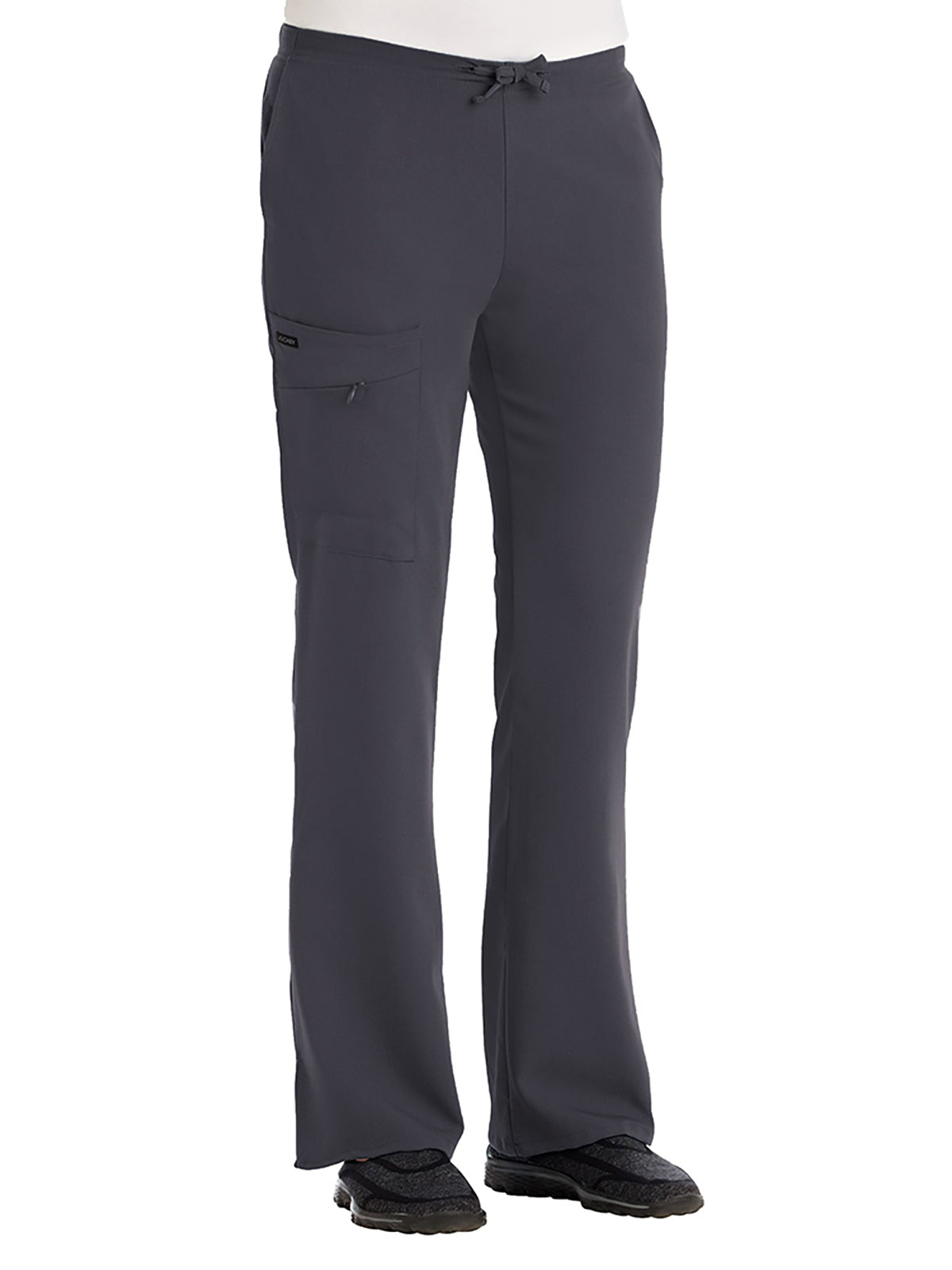 Women's 2-Pocket Elastic Waist Pant - 2249 - Charcoal