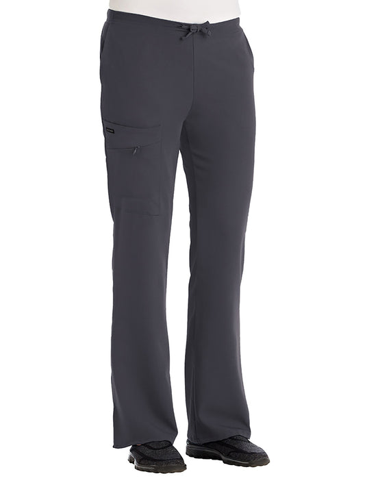 Women's 2-Pocket Elastic Waist Pant - 2249 - Charcoal