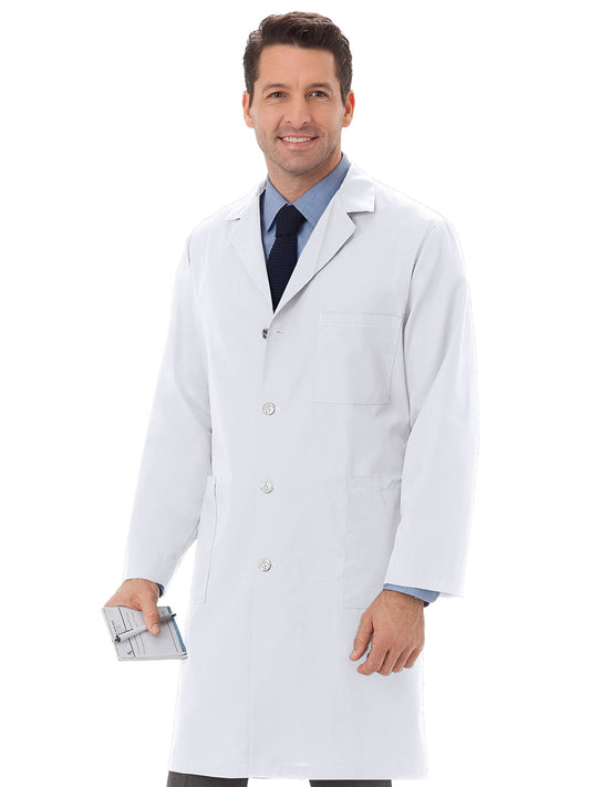 Unisex Four-Pocket 40" Full-Length Classic Lab Coat - 6116 - White