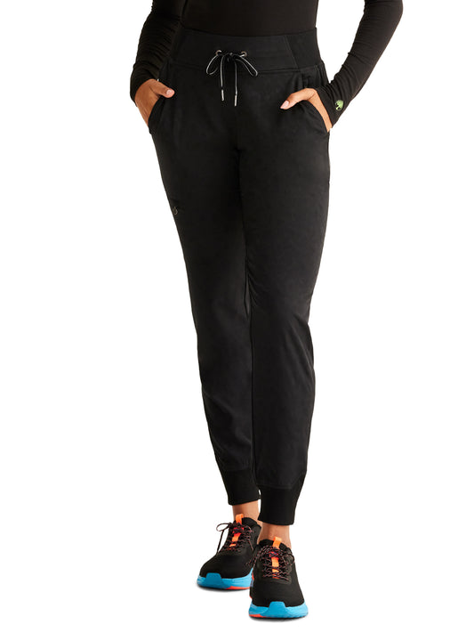 Women's 6-Pocket Trinity Camo Jogger Pant - 003 - Black