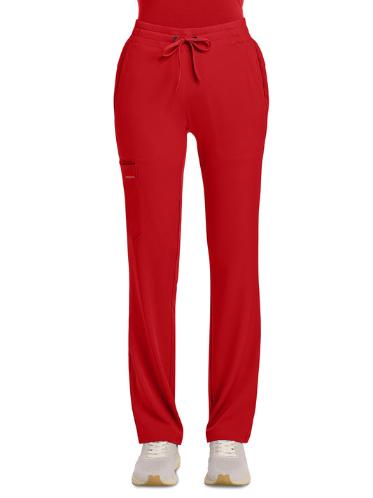 Women's 5-Pocket Straight Leg Pant - 053 - Red