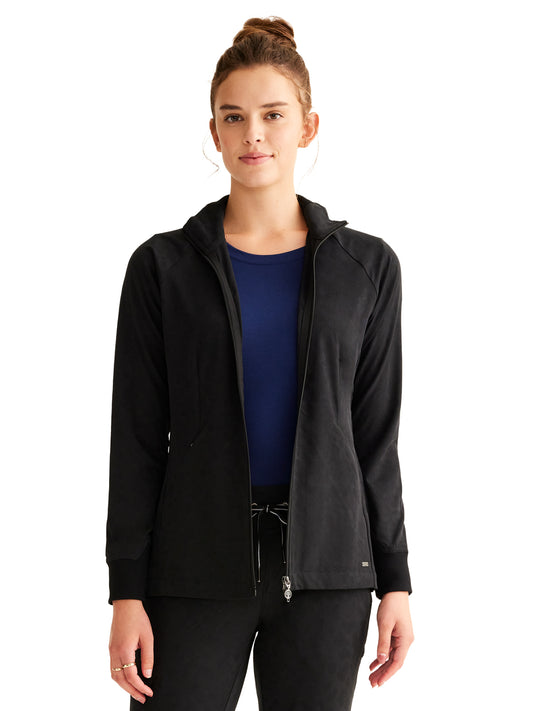 Women's 2-Pocket Devon Camo Jacket - 301 - Black