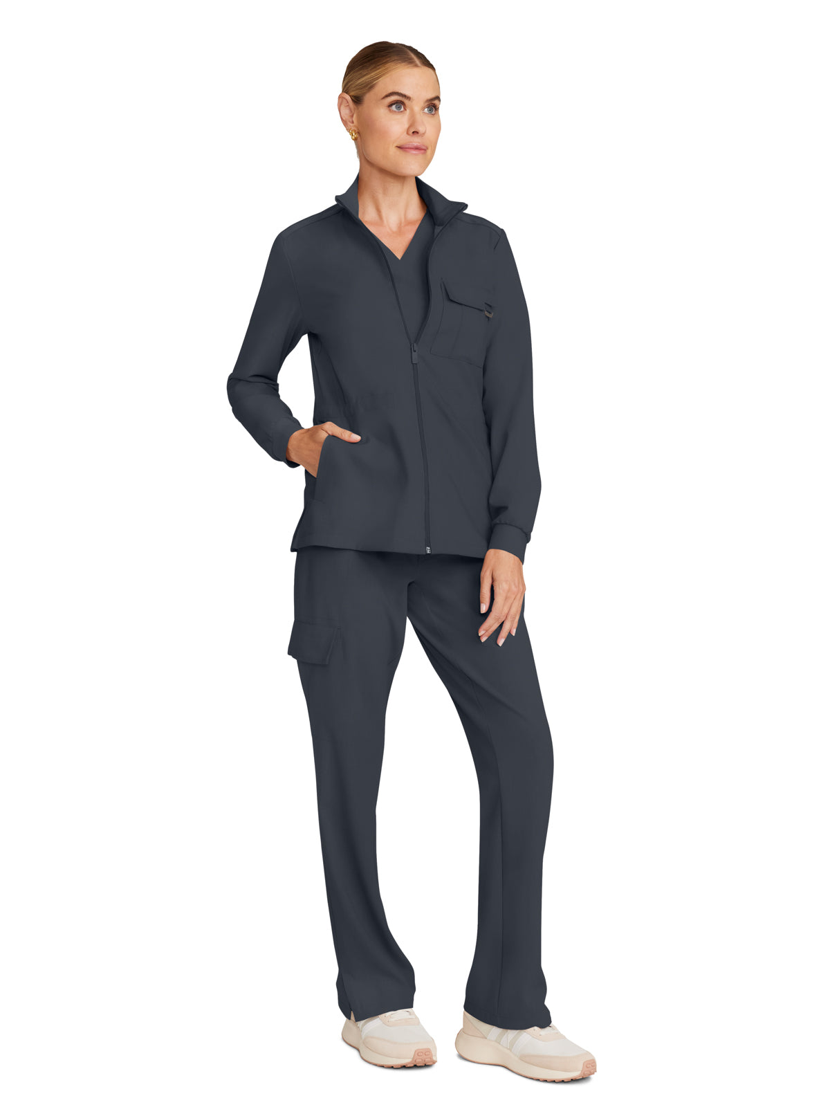 Women's 4-Pocket Utility Jacket - 360 - Pewter