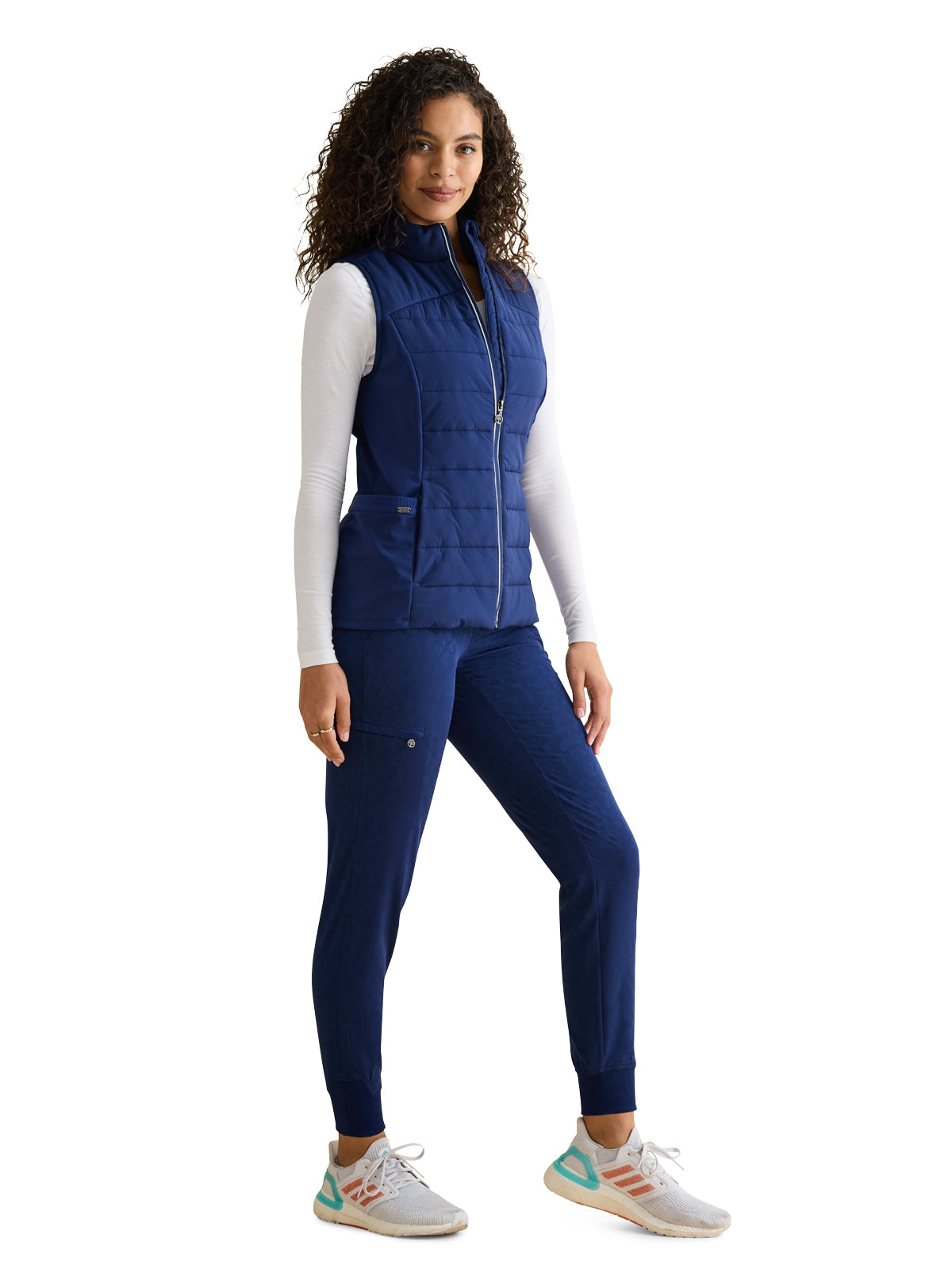 Women's 7-Pocket Khloe Quilted Vest - 500F - Navy
