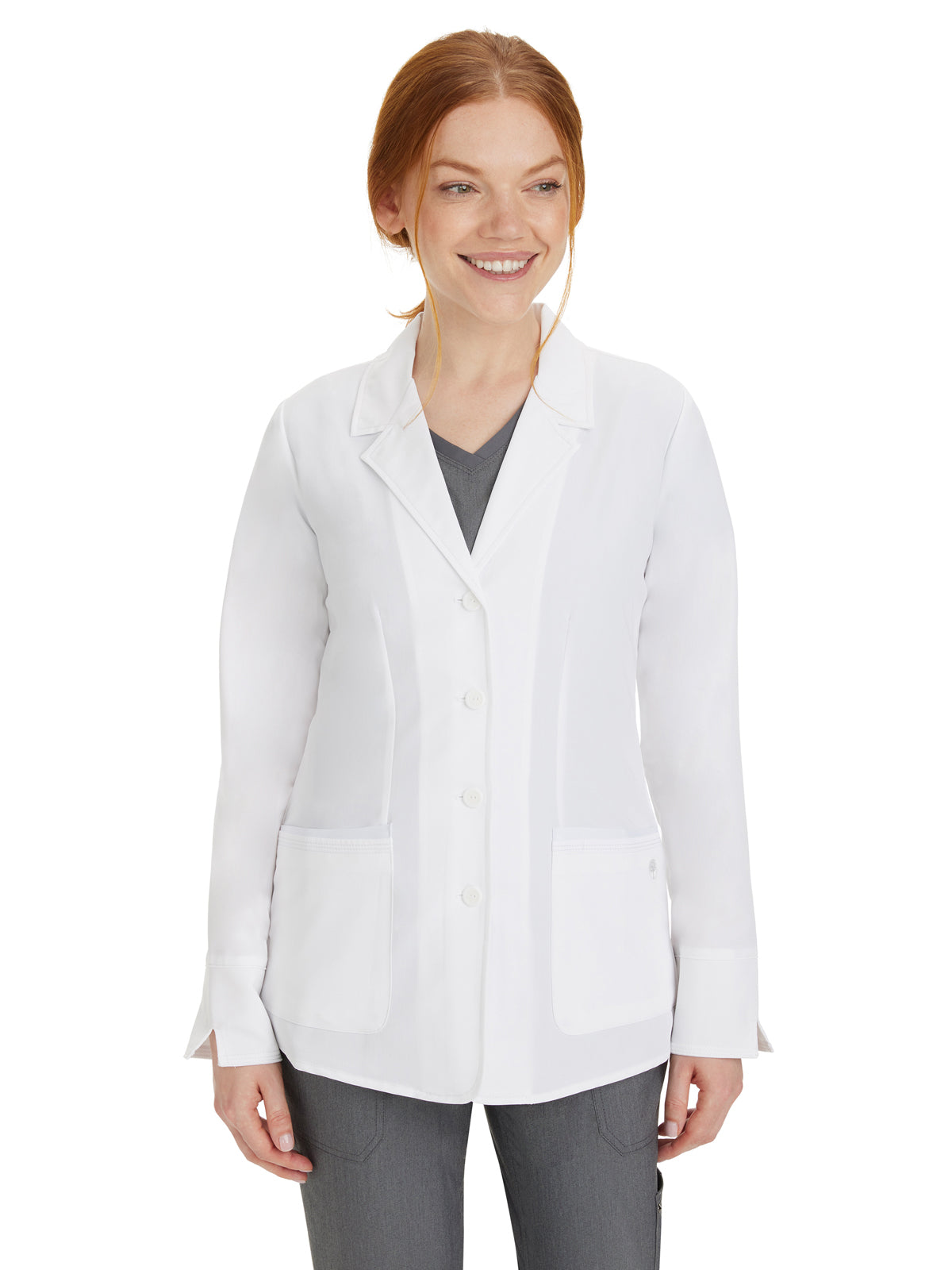 Women's Four-Pocket 27.5" Lab Coat - 5064 - White