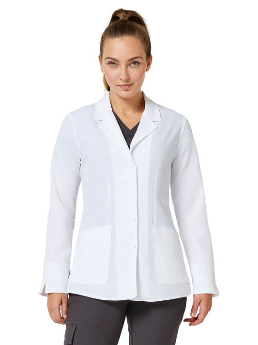 Women's Four-Pocket 27.5" Lab Coat - 5064 - White