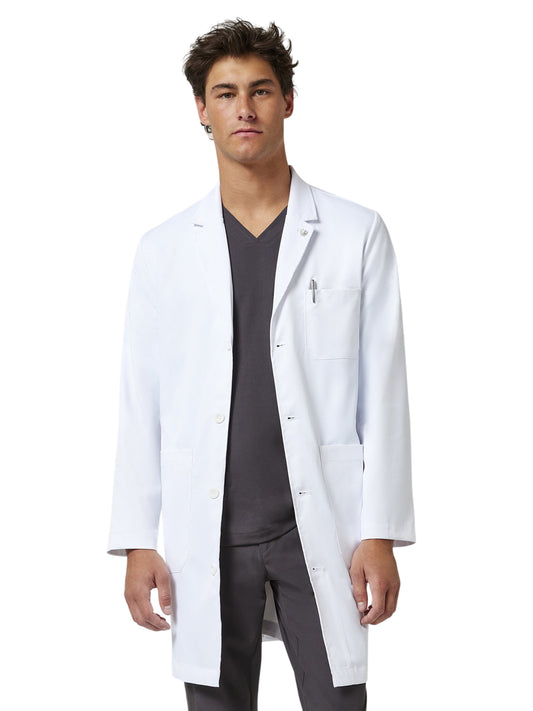 Men's Six-Pocket 38.5" Luke Lab Coat - 5151 - White