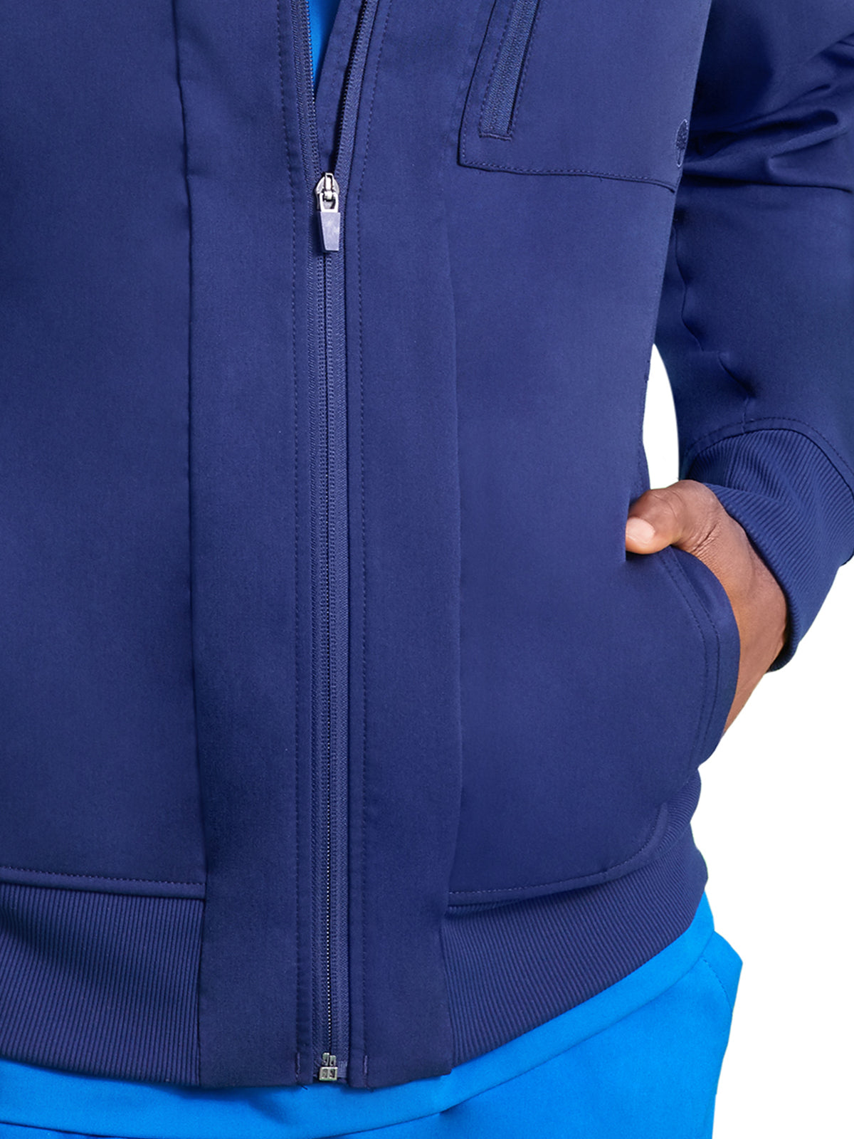 Men's 6-Pocket Jonathan Rib-Knit Jacket - 5530 - Navy