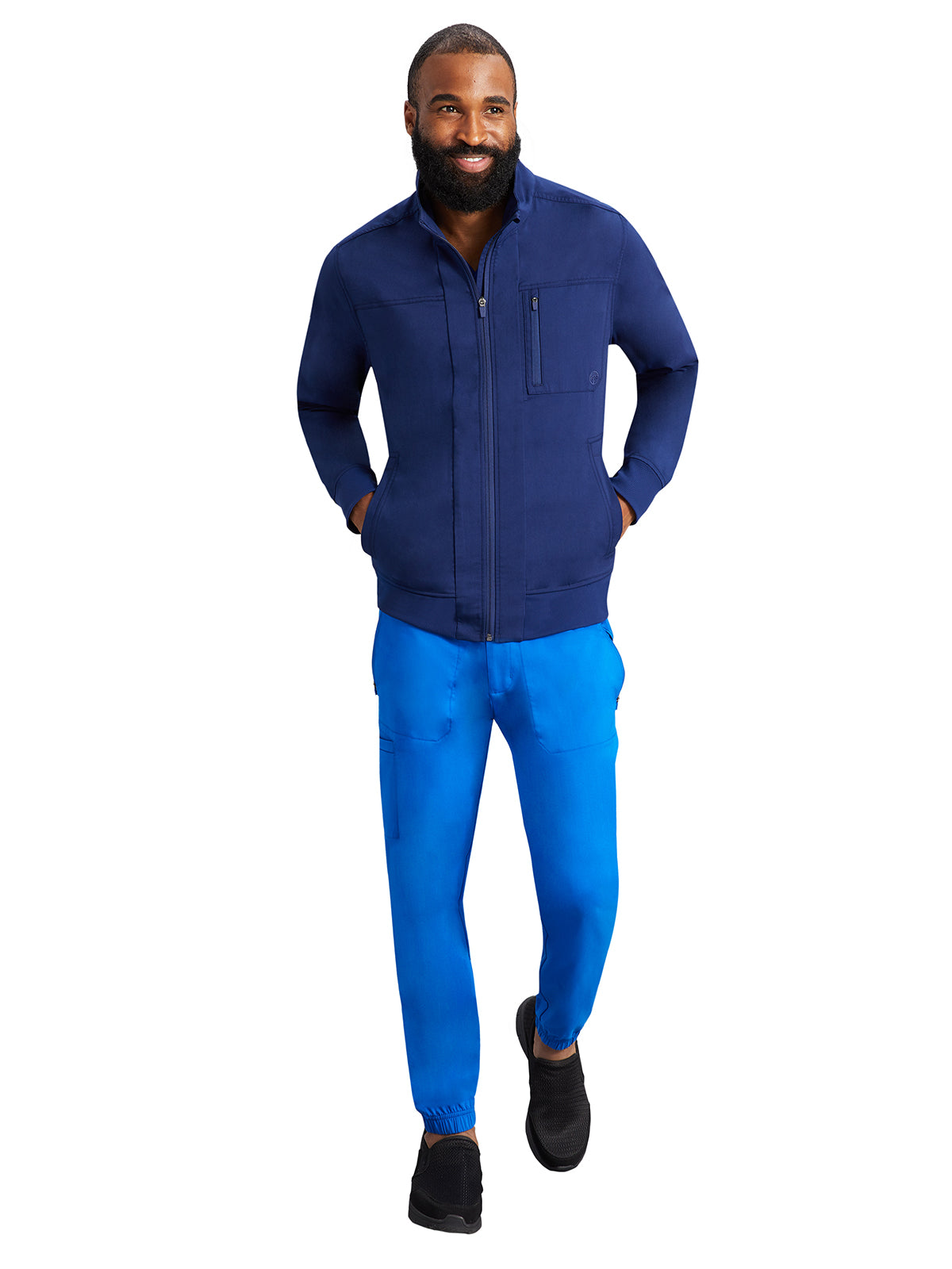 Men's 6-Pocket Jonathan Rib-Knit Jacket - 5530 - Navy
