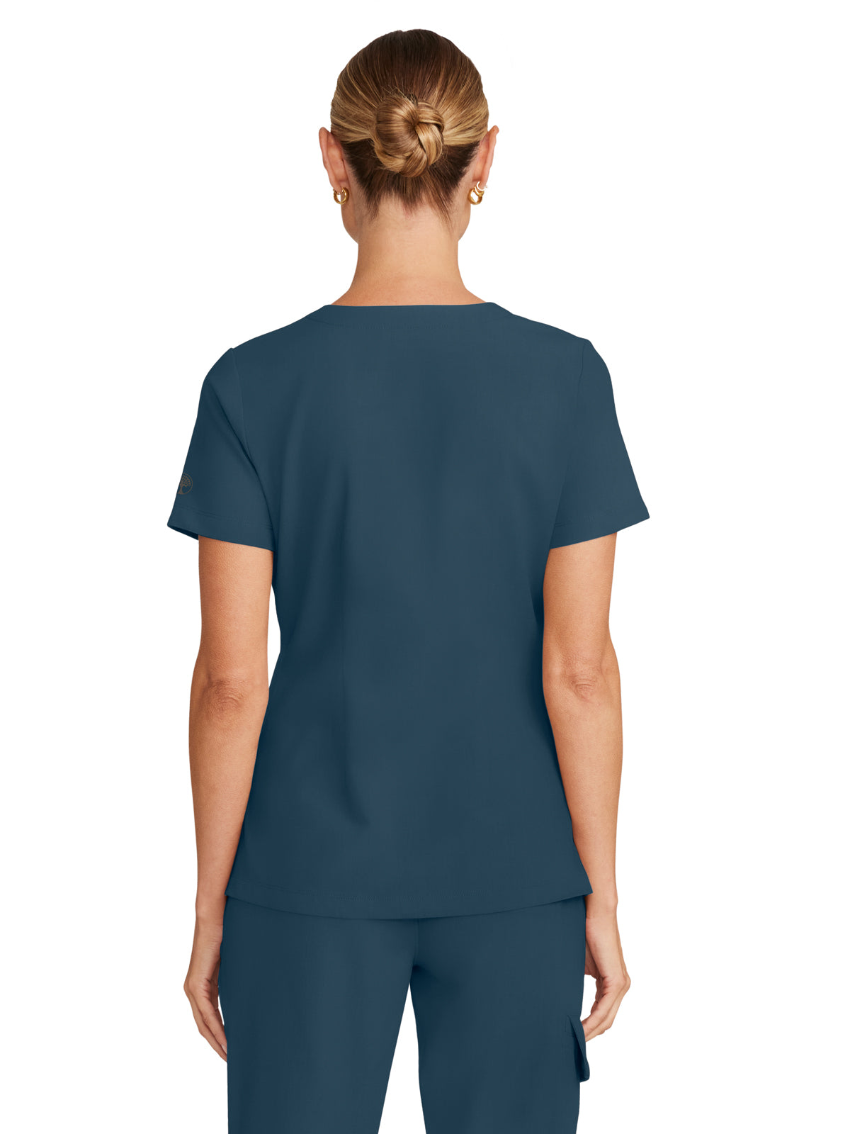 Women's 1-Pocket V-Neck Top - 755 - Caribbean