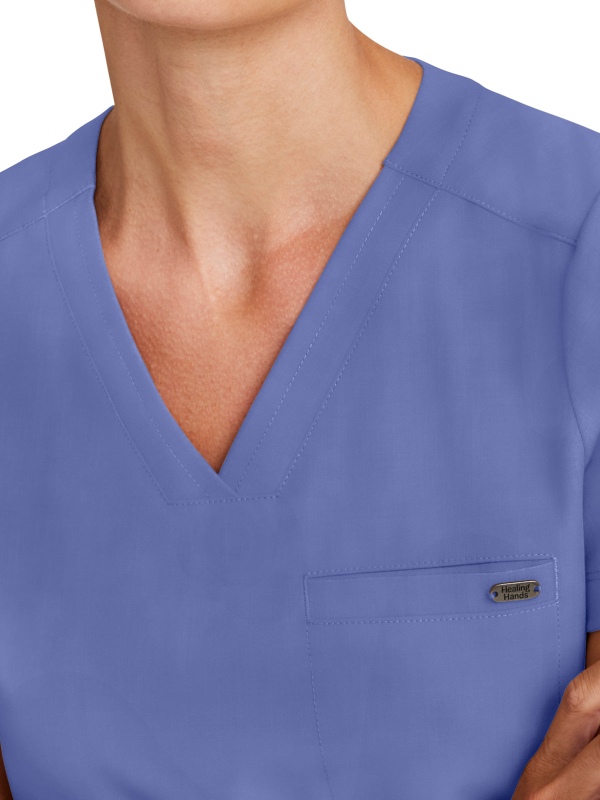 Women's 1-Pocket V-Neck Top - 755 - Ceil