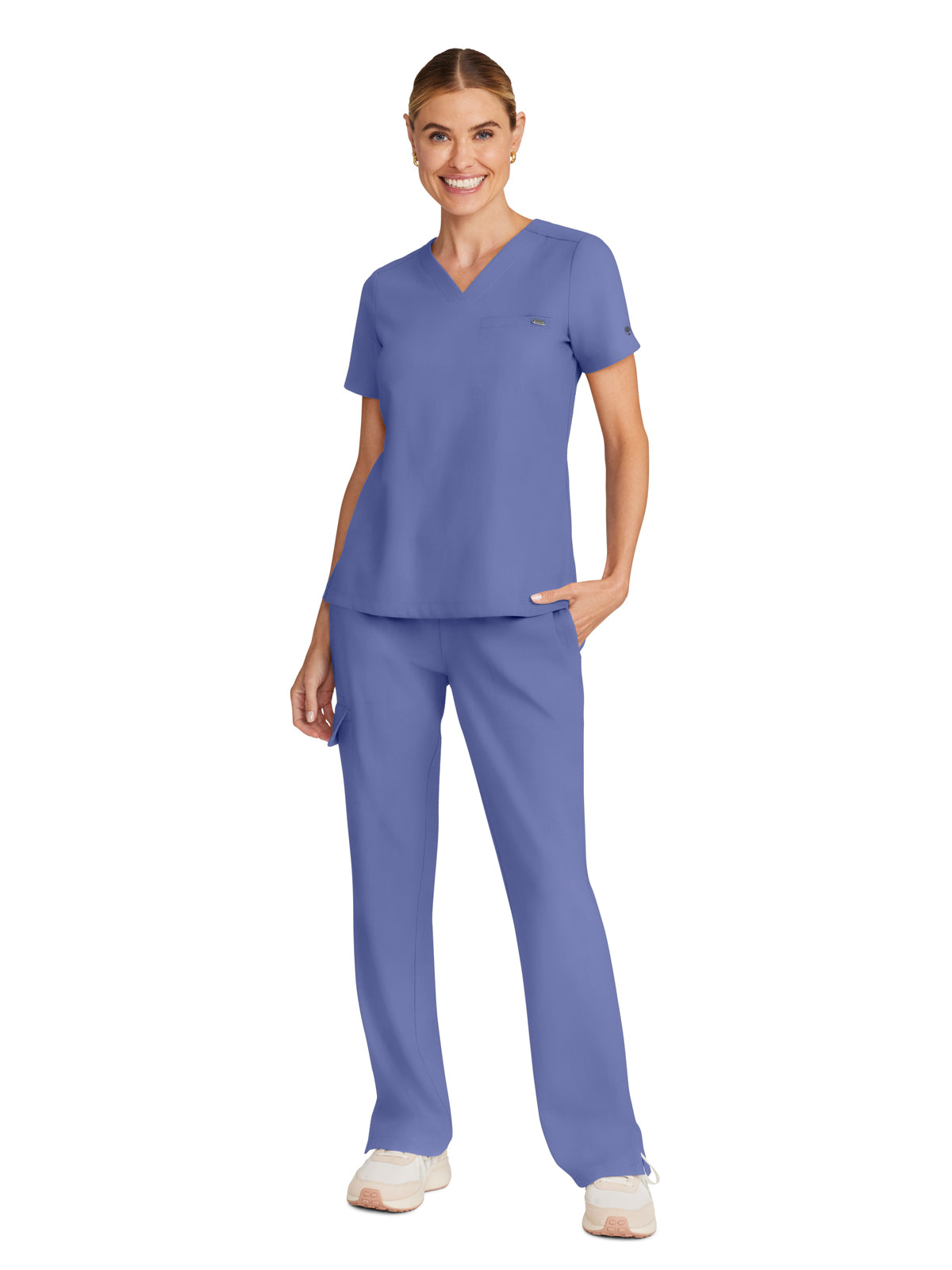 Women's 1-Pocket V-Neck Top - 755 - Ceil