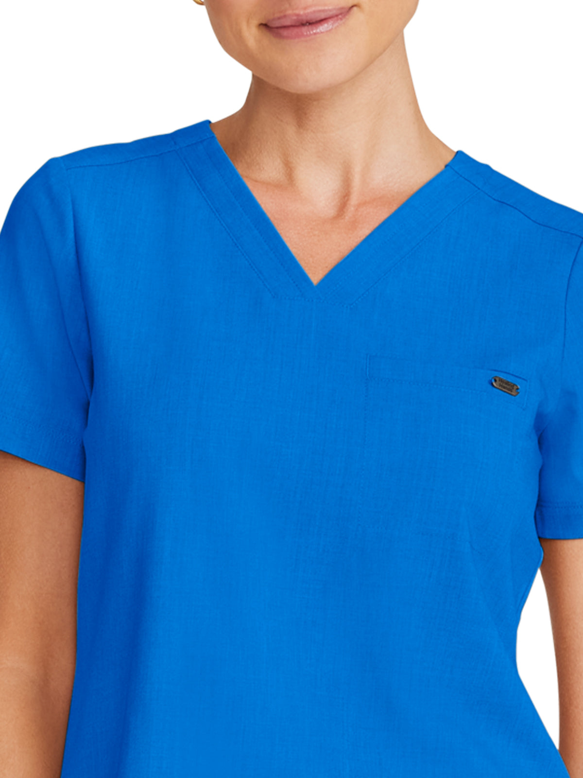Women's 1-Pocket V-Neck Top - 755 - Royal