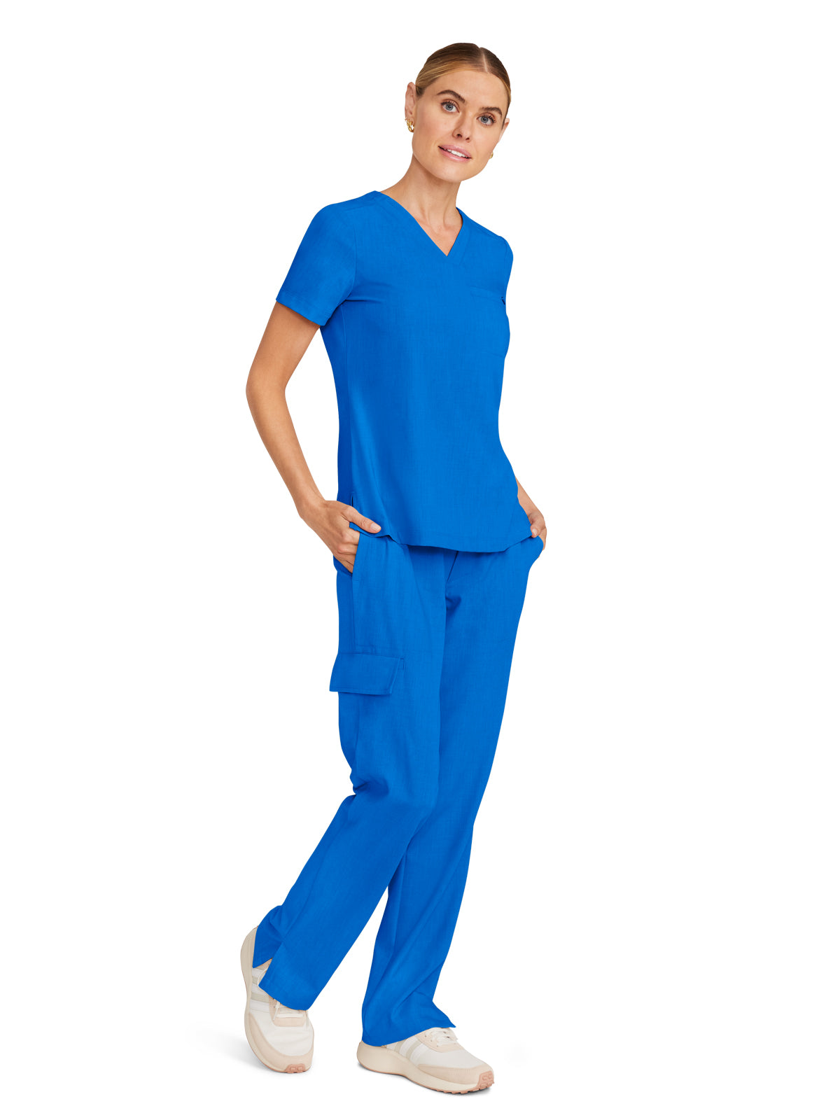 Women's 1-Pocket V-Neck Top - 755 - Royal
