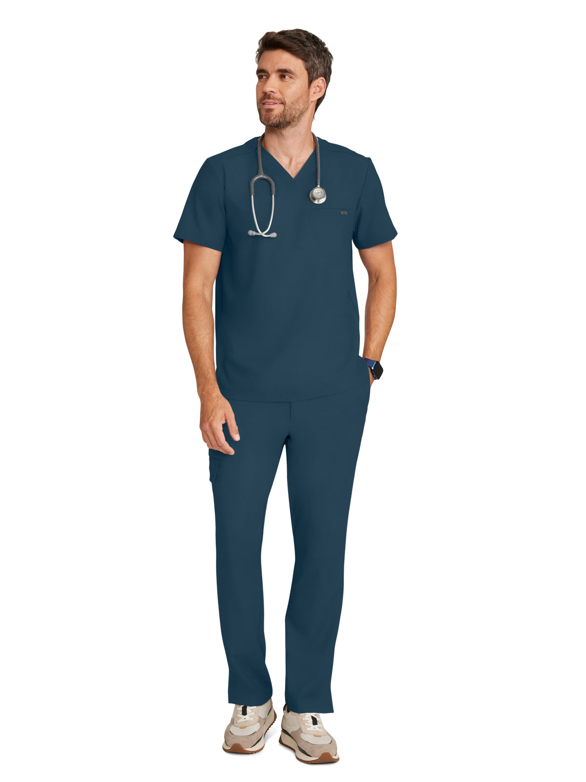 Men's 1-Pocket V-Neck Top - 758 - Caribbean