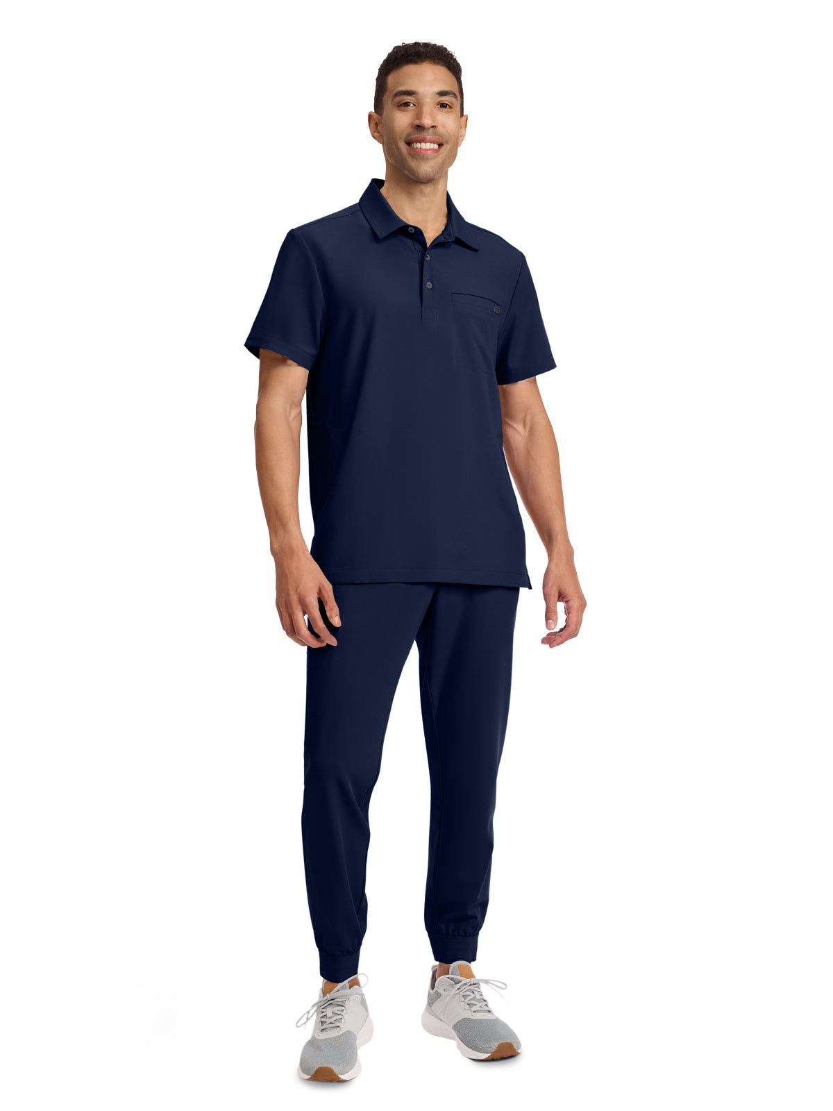 Men's 3-Pocket Polo Collar Top - 759 - Navy