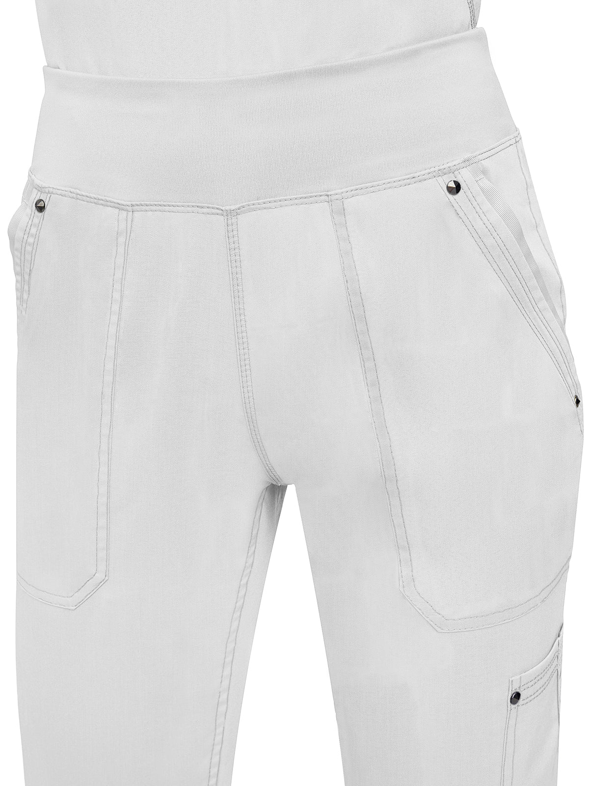 Women's 5-Pocket Tori Yoga Waistband Pant - 9133 - White