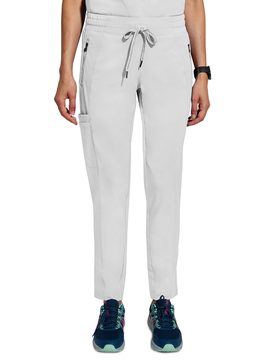 Women's 4-Pocket Niko Tapered Leg Pant - 9157 - Silver Stone