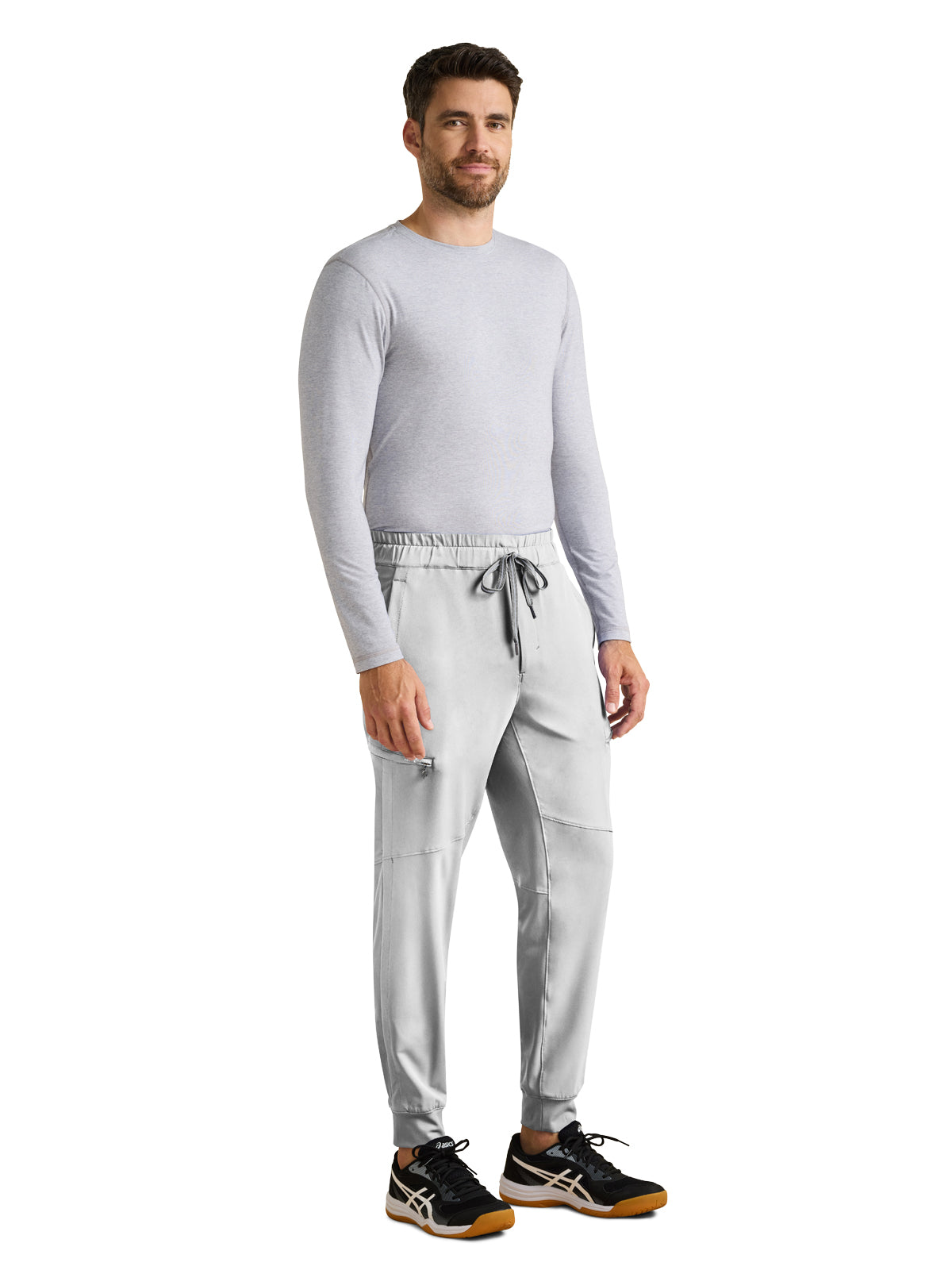 Men's 6-Pocket Nolen Mid Rise Pant - 9172 - Silver Stone