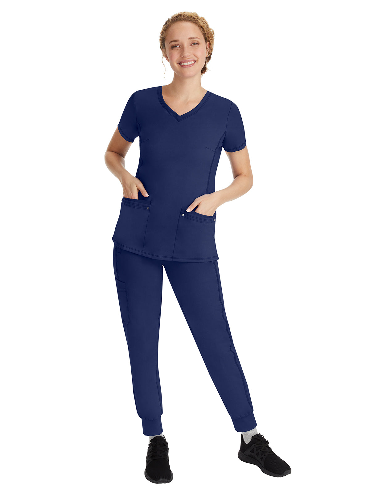 Women's 6-Pocket Tara Yoga Waistband Pant - 9233 - Navy