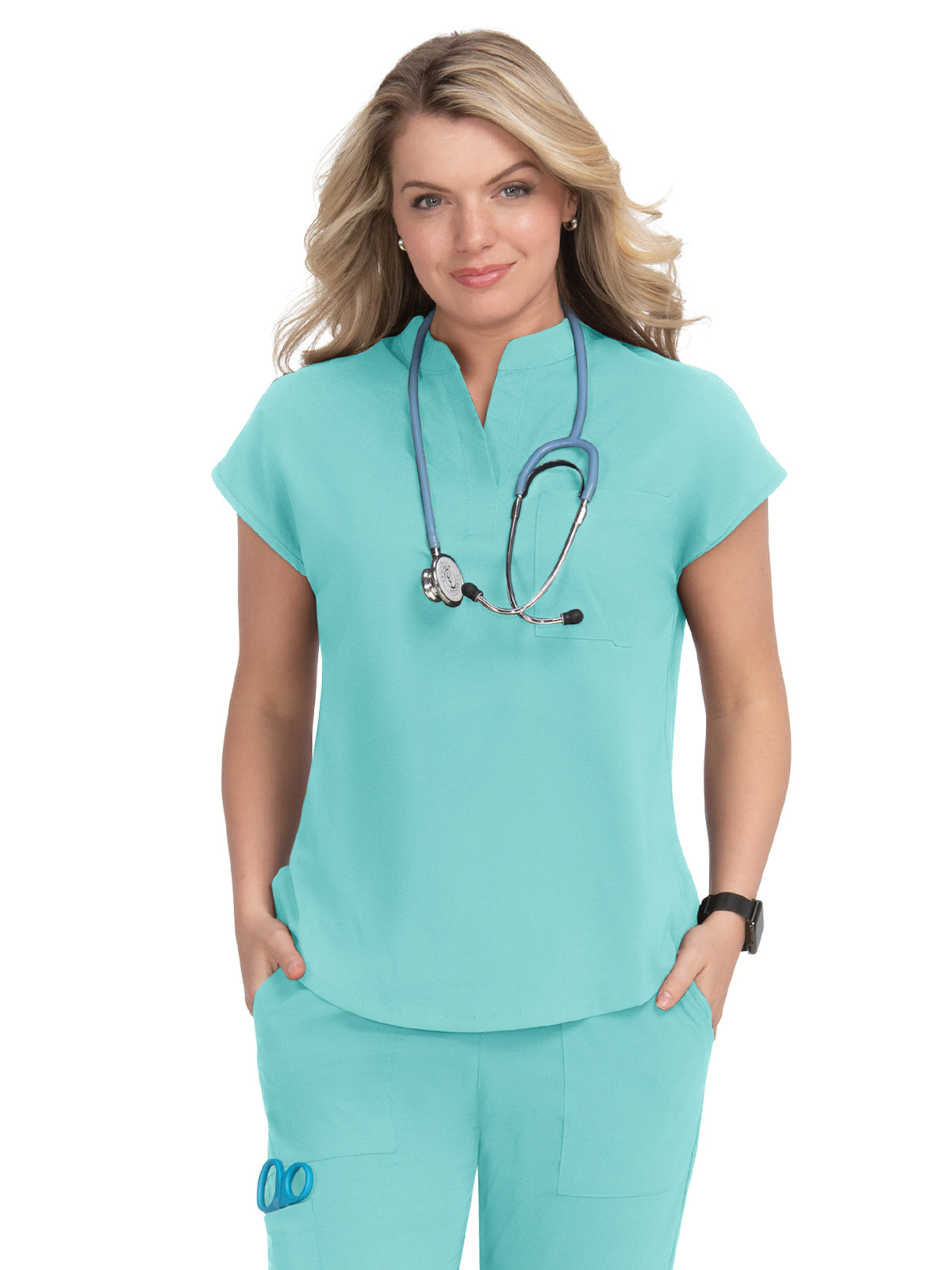 Women's One-Pocket Stretch Tuck-In Ari Top - 1093 - Fresh Mint