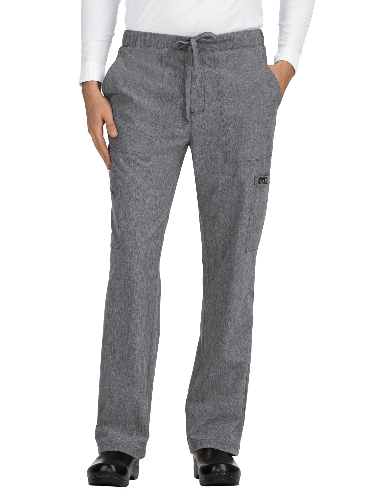 Men's Seven-Pocket Stretch Luke Pant - 605 - Heather Grey