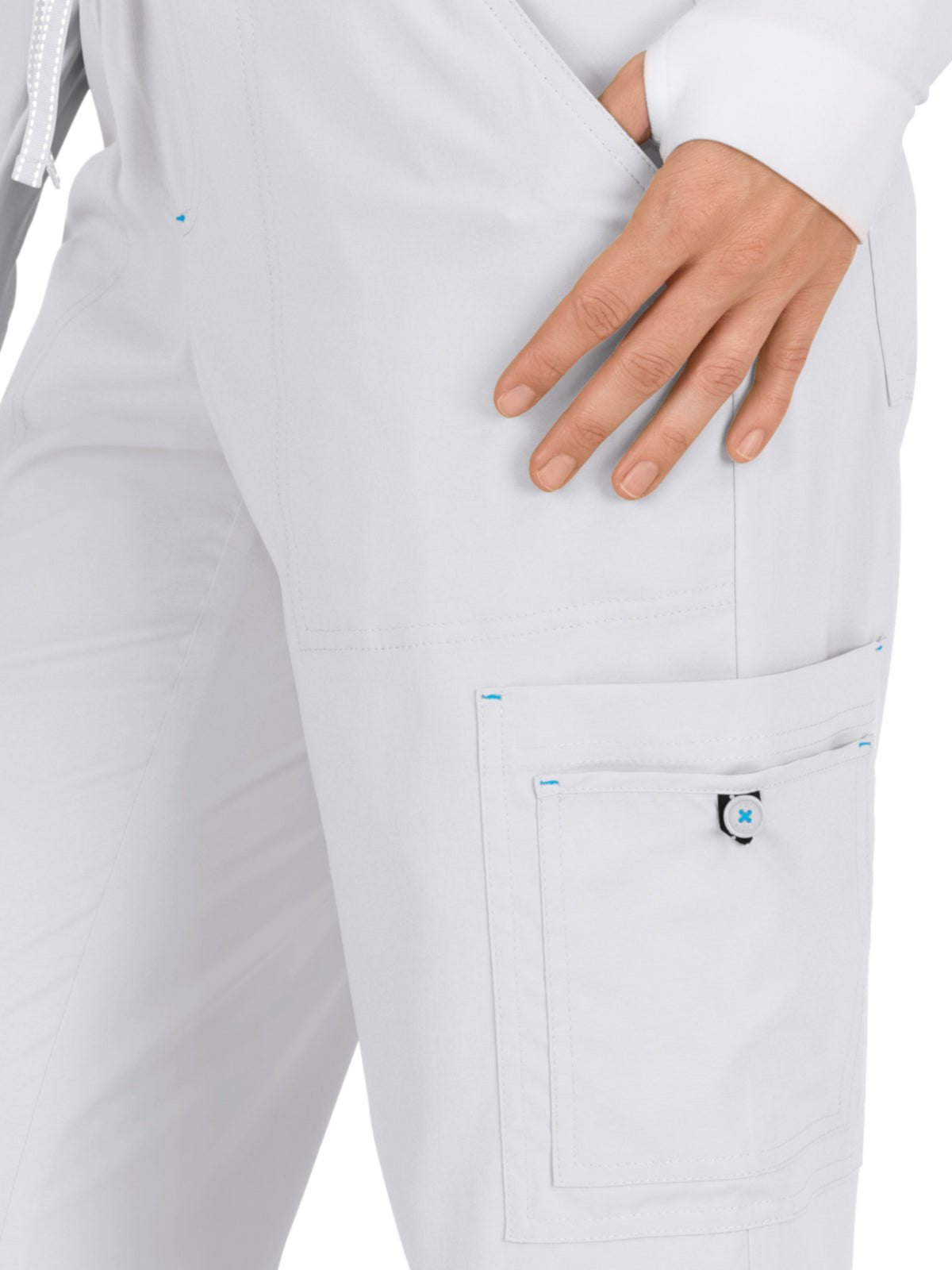Women's 8-Pocket Stretch Cargo Holly Pant - 731 - White