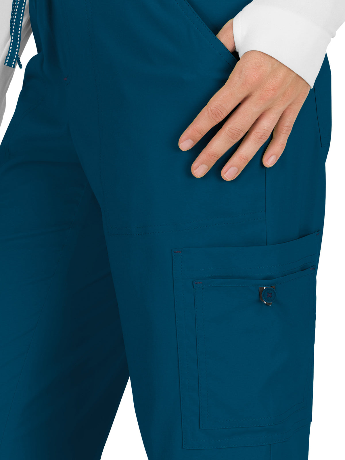 Women's 8-Pocket Stretch Cargo Holly Pant - 731 - Caribbean