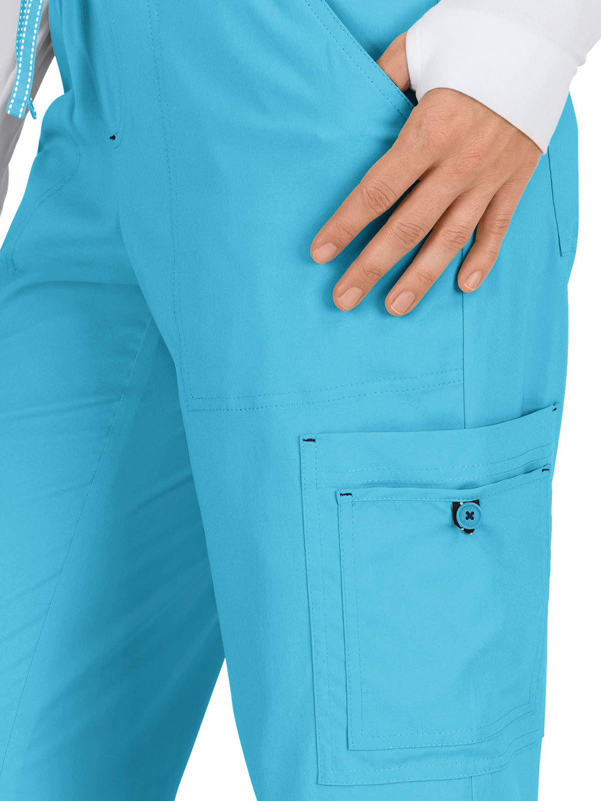 Women's 8-Pocket Stretch Cargo Holly Pant - 731 - Electric Blue