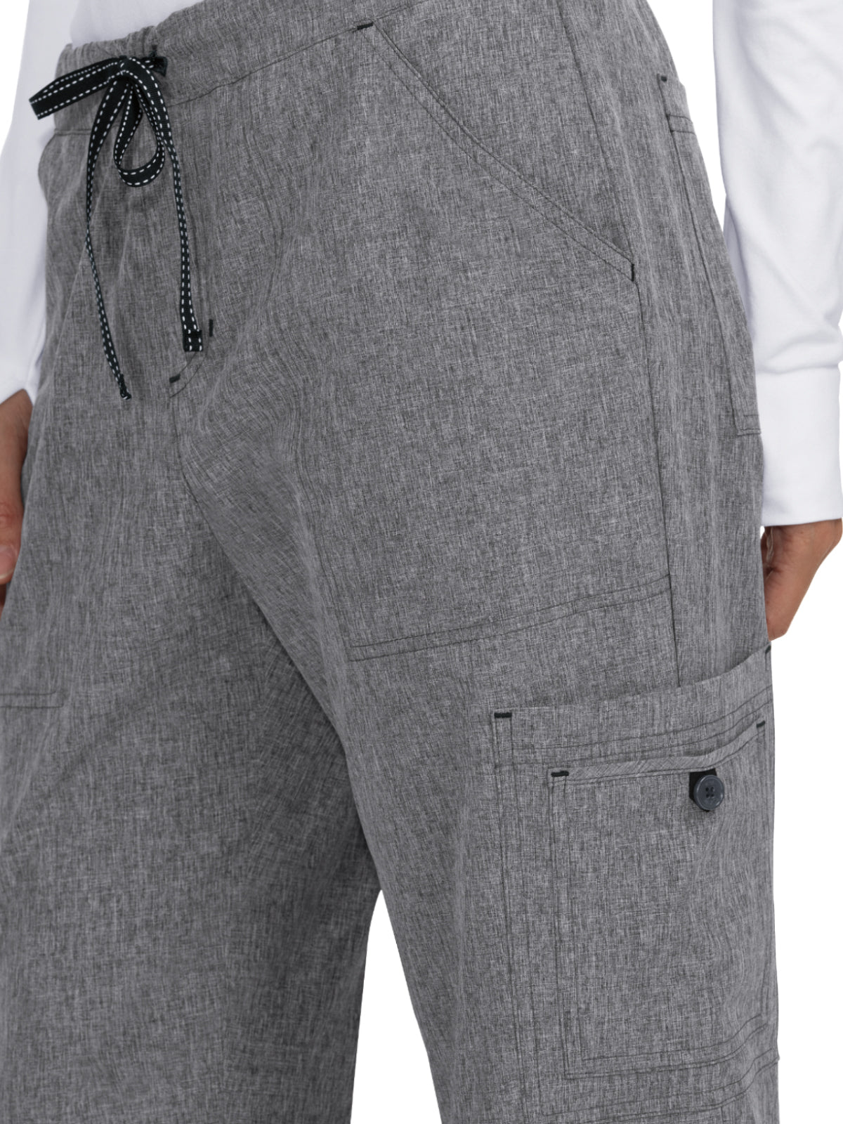 Women's 8-Pocket Stretch Cargo Holly Pant - 731 - Heather Grey