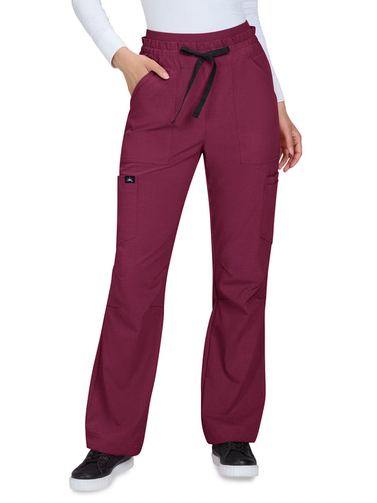 Women's Six-Pocket Wide-Leg Freda Pant - 785 - Wine