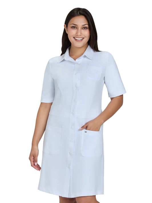 Women's Three-Pocket Water Repellent Dress - 908 - White