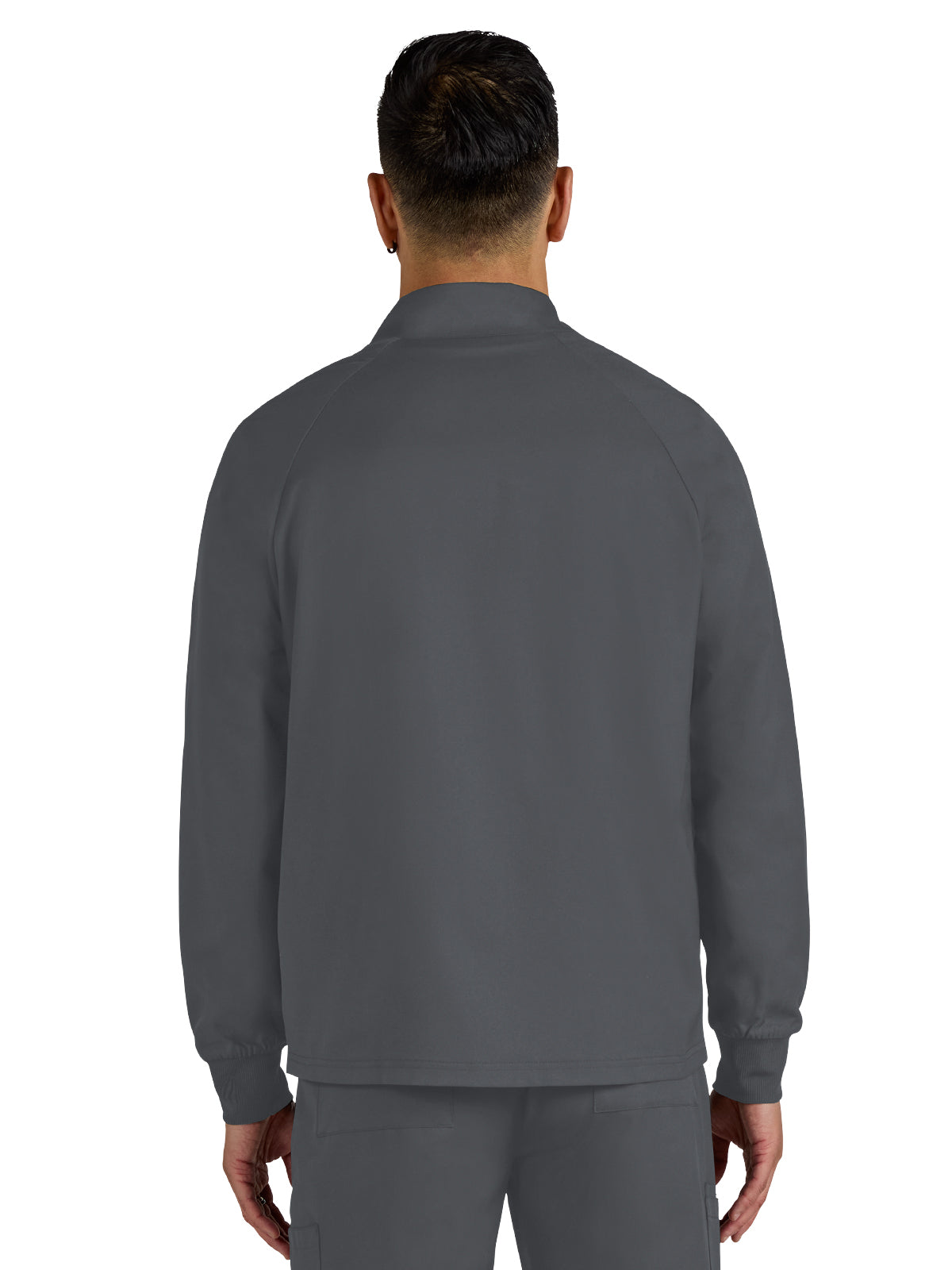 Men's 3-Pocket Zipper-Front Alpha Jacket - C401 - Pewter