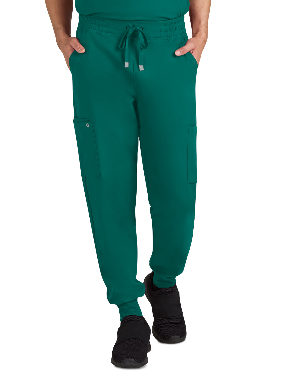 Men's Six-Pocket Drawstring Elastic Waist Connective Jogger Pant - C600 - Hunter