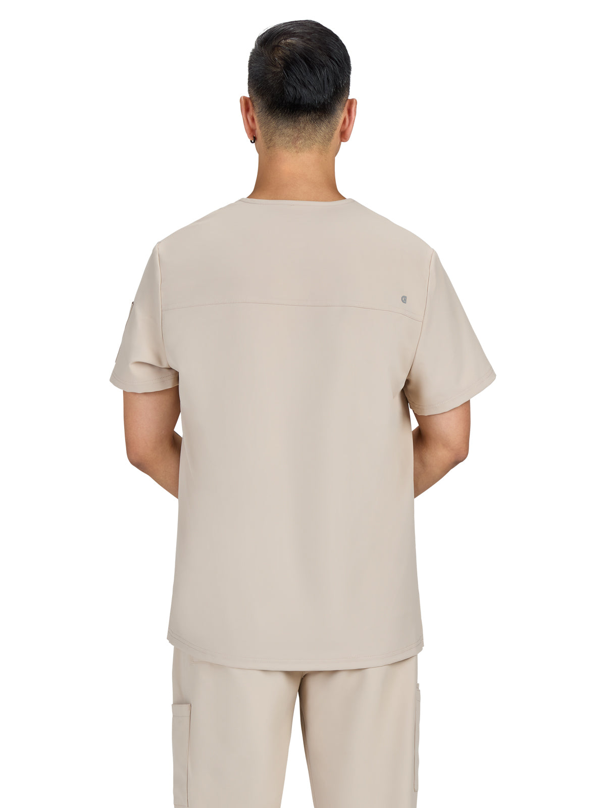 Men's Chest Pocket V-Neck Arthro Top - C650 - Khaki