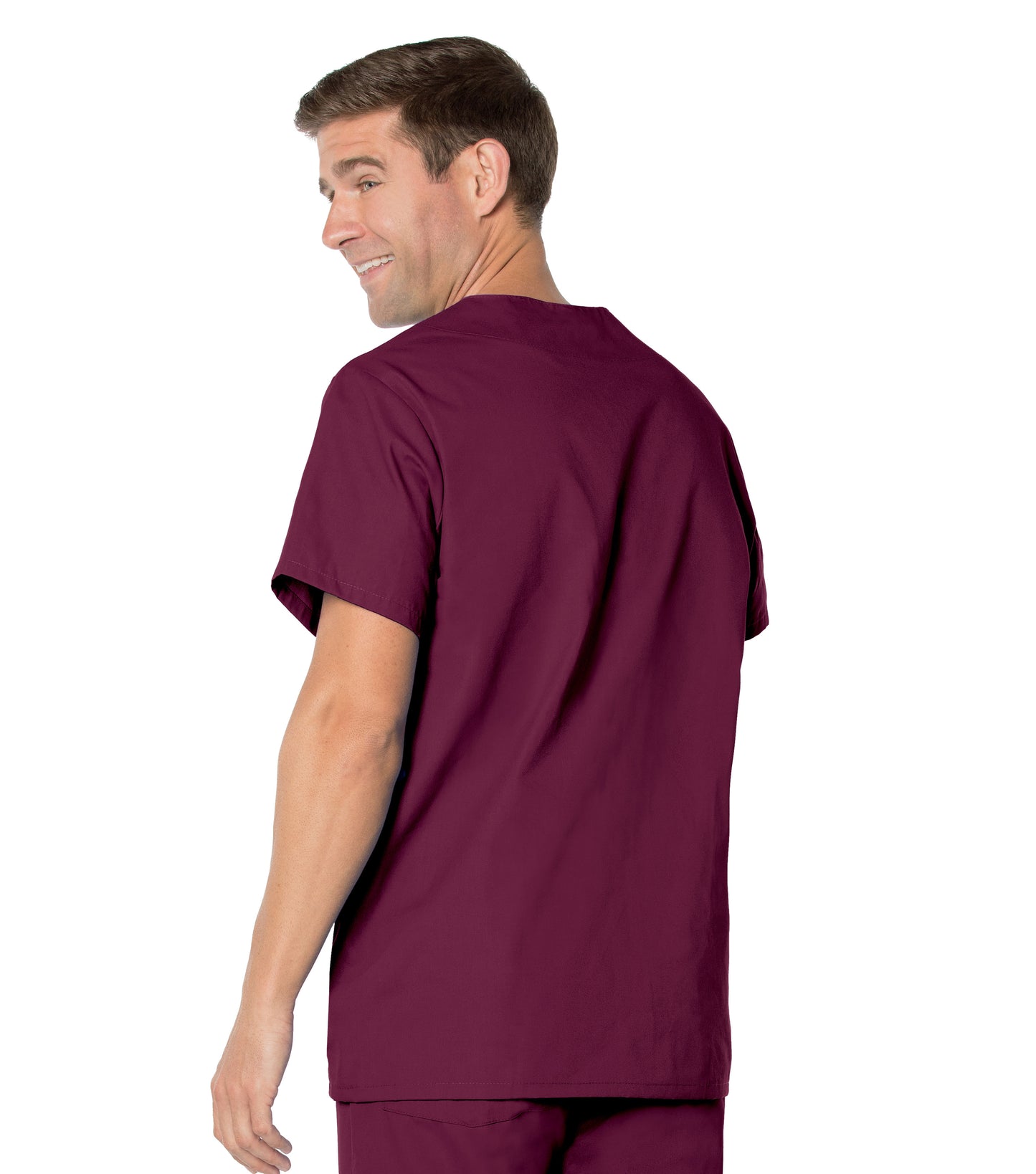 Men's 5-Pocket V-Neck Top - 7489 - Wine