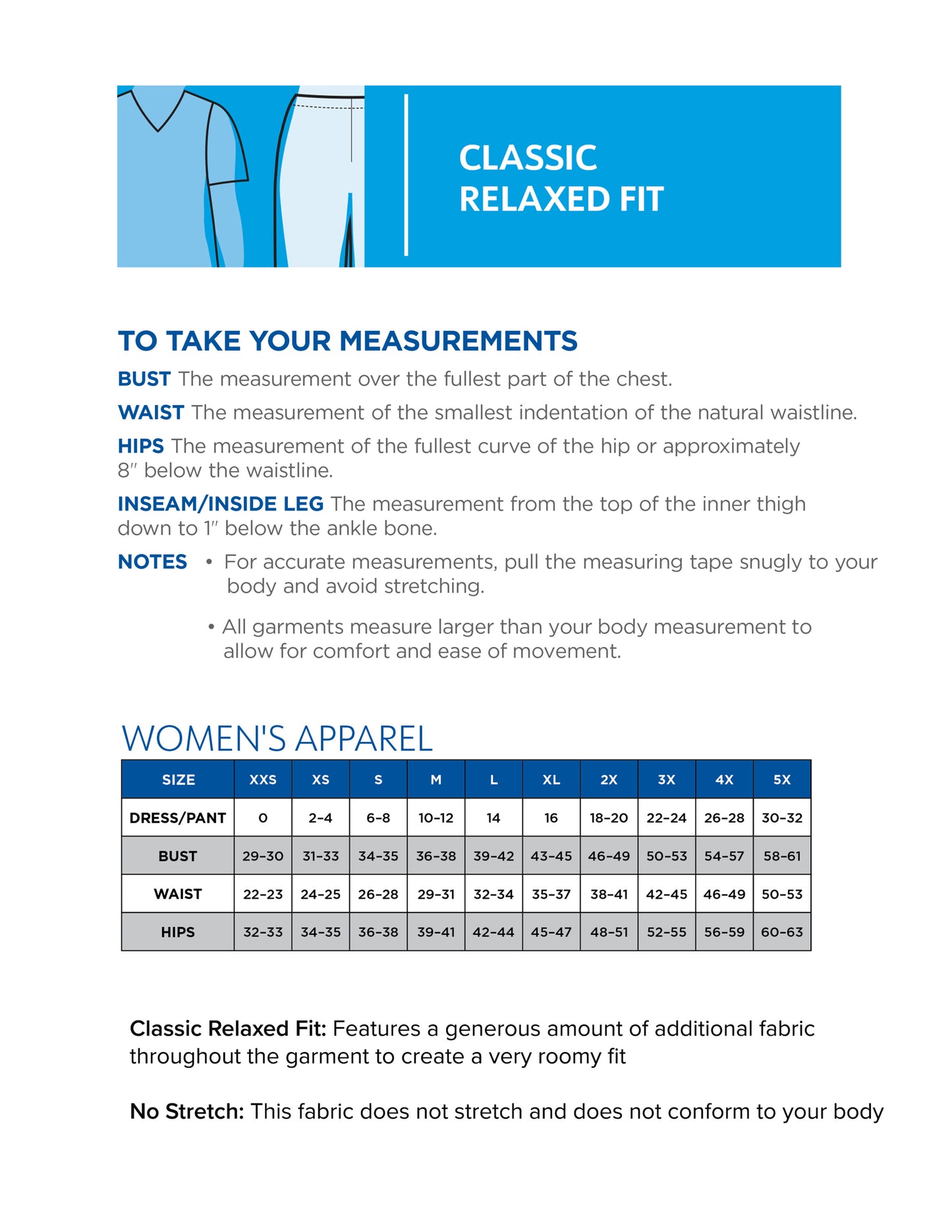 SIZECHART