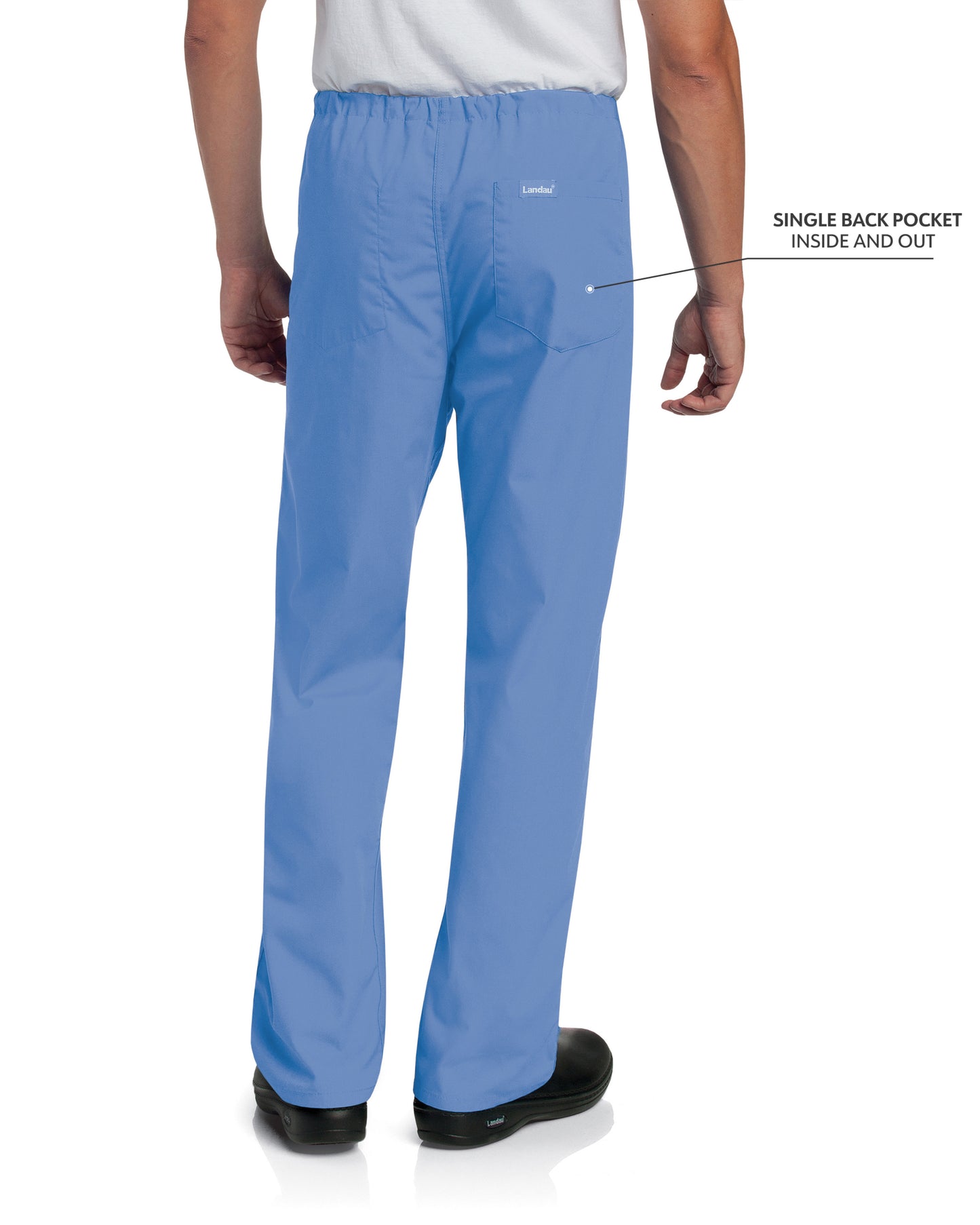 Unisex Reversible High-Rise Waist Pant - 7602 - Ceil Blue