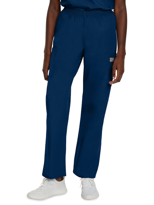 Women's Three-Pocket High-Rise Triple-Elastic Waist Pant - 83221 - Navy
